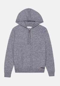 Mikina s kapucňou - mottled dark grey