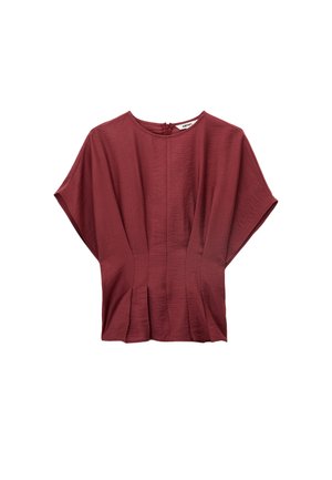 Koton, PLEATED BLOUSE. - Bluse - bordeaux