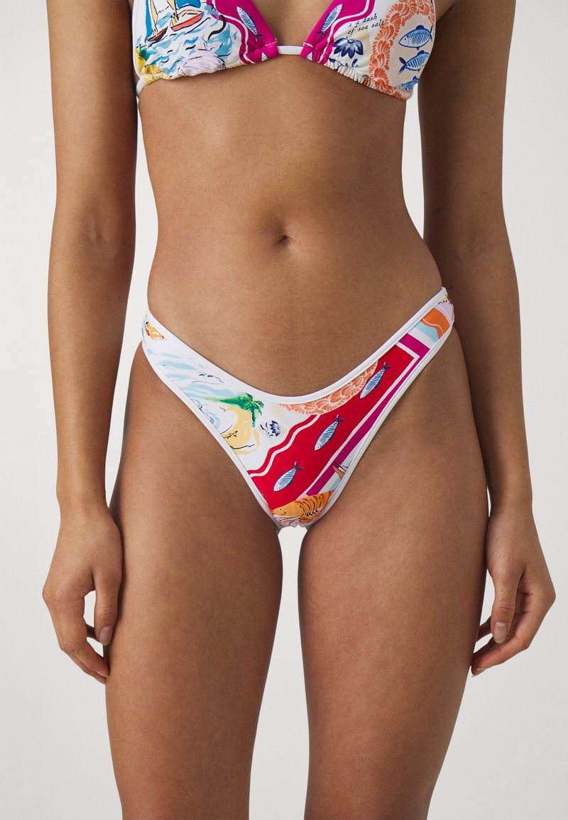 Seafolly - WISH YOU WERE HERE SCOOP HIGH CUT RIO - Bikinibroekje - fuchsia rose, Vergroten