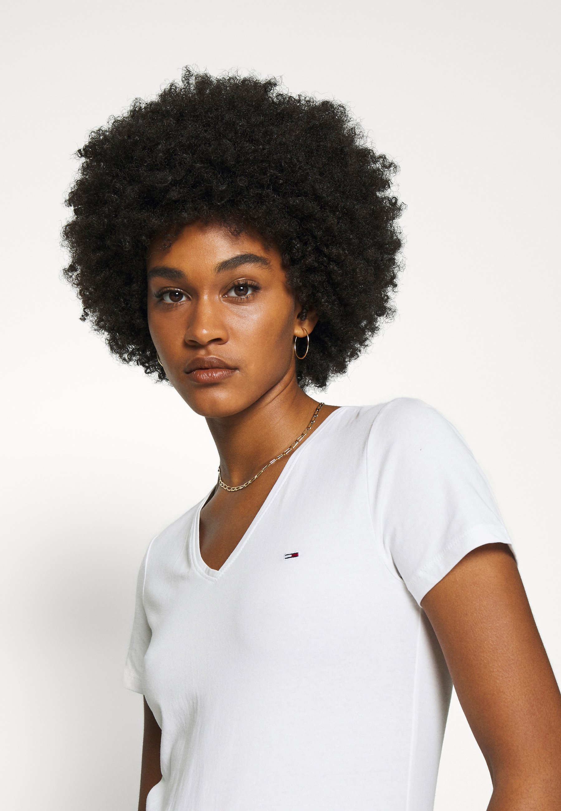 Tommy Jeans SKINNY STRETCH V NECK 