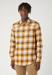 Wrangler - LS WESTERN - Vapaa-ajan kauluspaita - golden oak Pienoiskuva 1