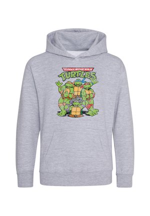 TEENAGE MUTANT NINJA TURTLES TURTLE GROUP - Felpa con cappuccio - heather grey