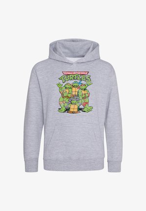 Henry Tiger TEENAGE MUTANT NINJA TURTLES TURTLE GROUP - Felpa con cappuccio - heather grey