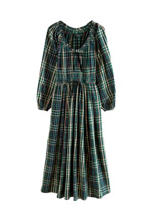 Next REGULAR FIT -  BOW FRONT - Vapaa-ajan mekko - khaki green check