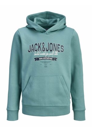 JUNIOR - Felpa con cappuccio - mineral blue