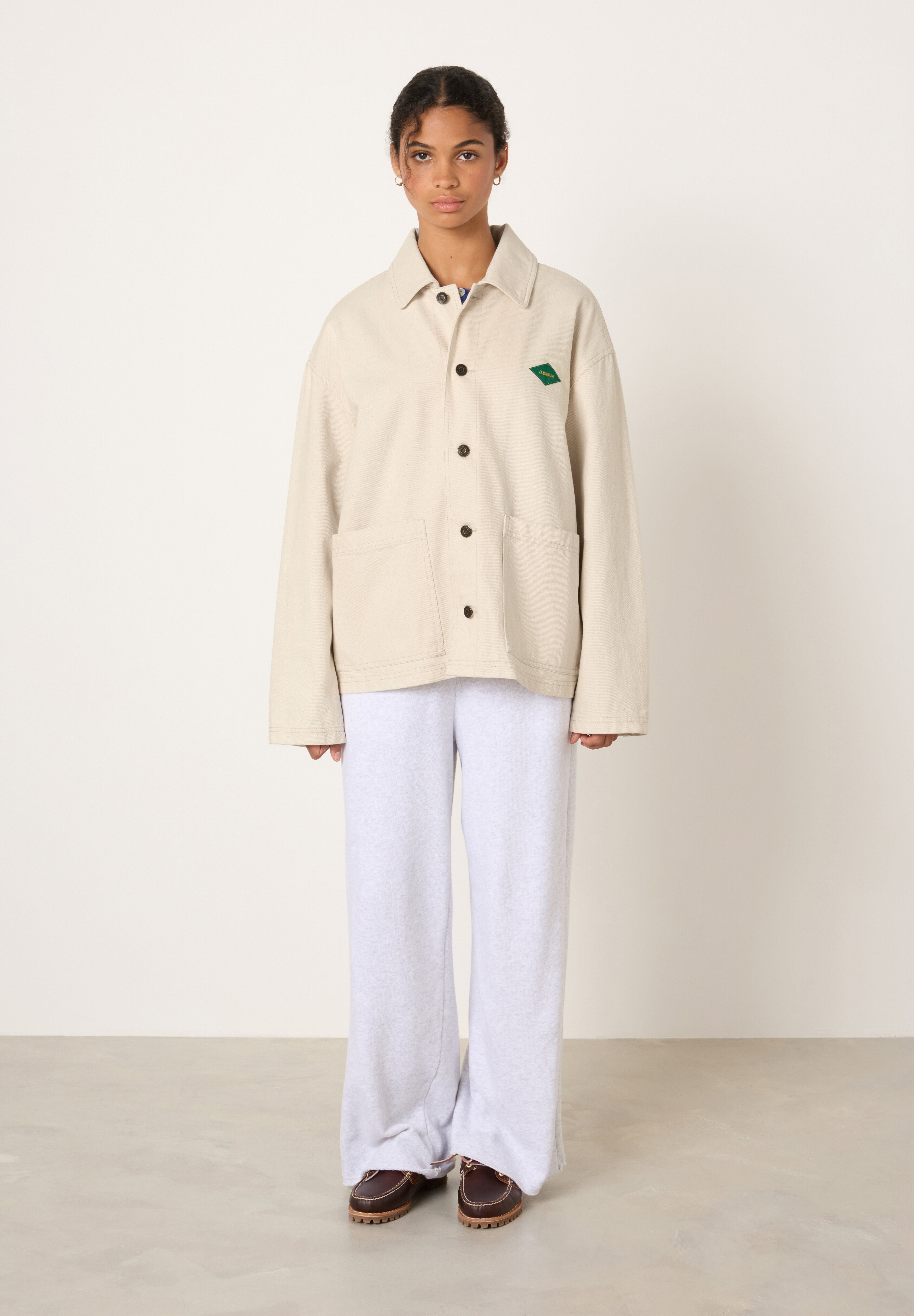 [Fragment×Ameri VINTAGE] Blouson Leather Zip Jacket