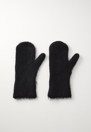 MIO FLUFFY MITTENS UNISEX - Mittens - black