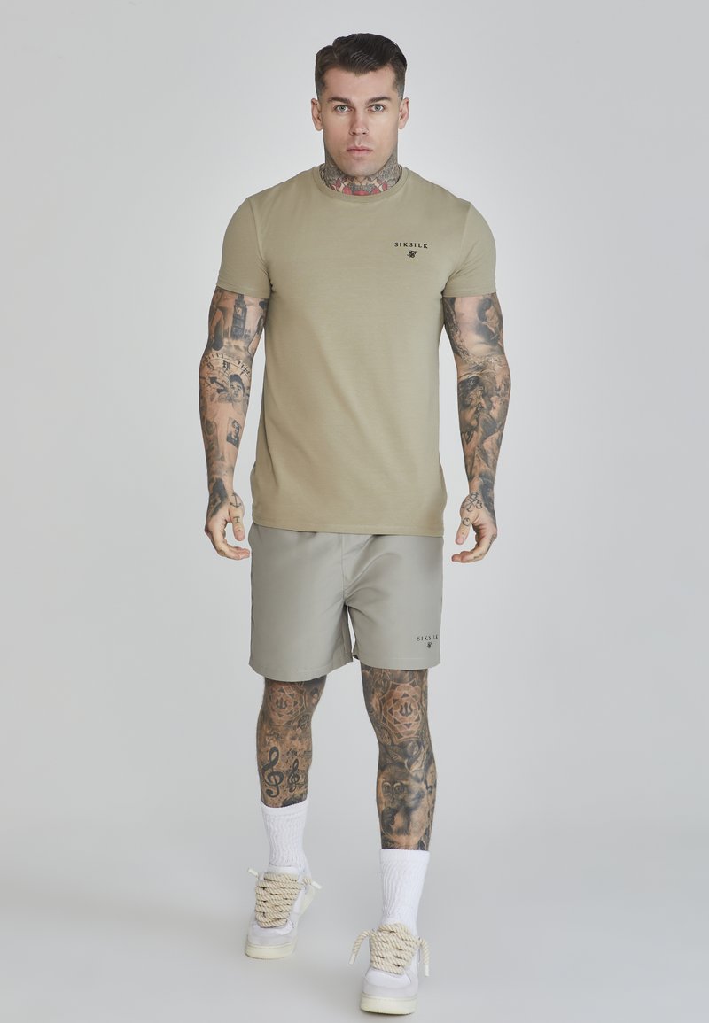 SikSilk T-shirt print groen SikSilk T-shirt print groen