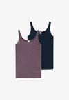 2PACK  MODAL ESSENTIALS - Undershirt - dunkelblau pflaume