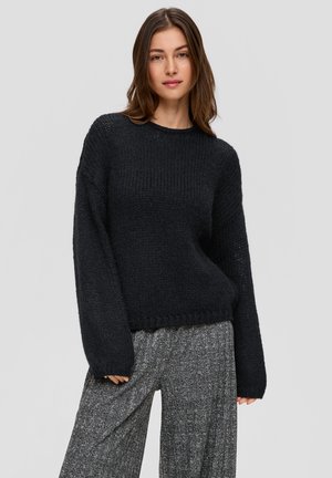 QS, Pullover - schwarz