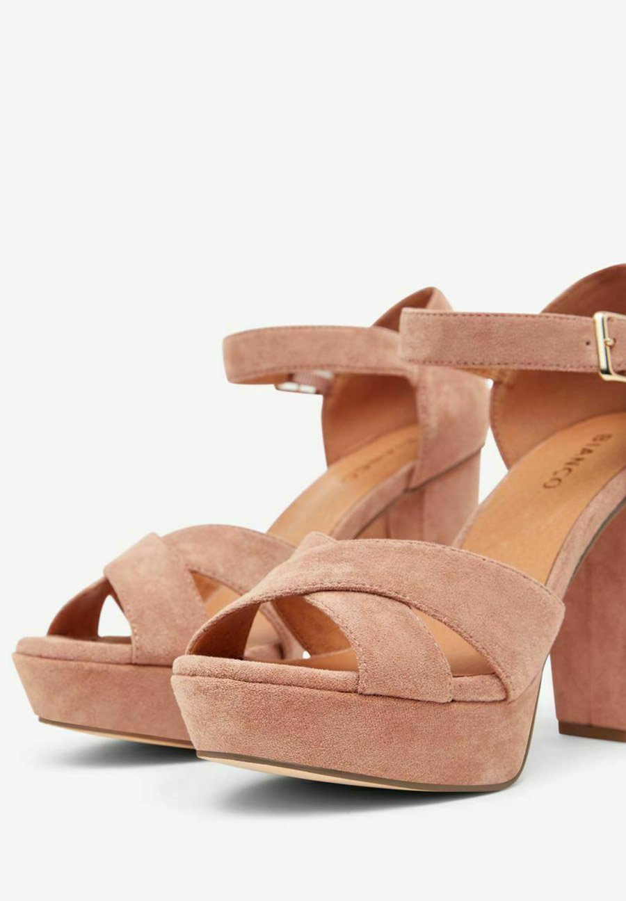 Bianco BIACARLY PLATEAU - Sandalen met hoge hak - rose/roze - Zalando.nl