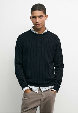 Massimo Dutti Maglione - dark blue
