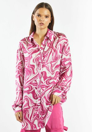 Skjortebluser - bright pink marble