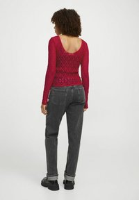 JJXX LEAH DEEP BACK  - Pikkade varrukatega topp - racing red