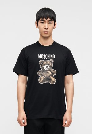T-shirt Love Moschino Homme – Noir Coton Logo 3D – Taille S