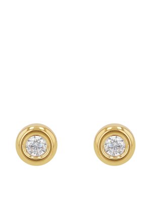 FÜR DAMEN, GOLD 375, ZIRKONIA WEISS - Örhänge - gold coloured