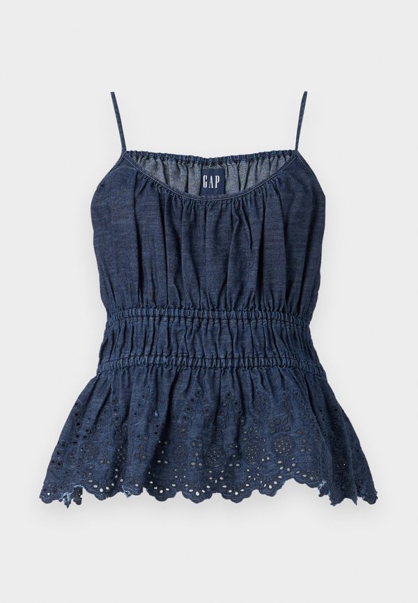 EYELET TANK  - Top - medium wash4