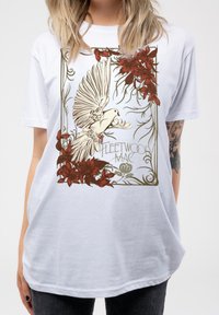 Paradiso Clothing FLEETWOOD DOVE BOYFRIEND FIT - Print T-shirt - white