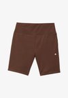 ESSENTIAL QUICK DRY MID LENGTH HIGH RISE CYCLING SHORTS - Leggings - dark brown