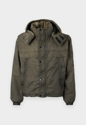 WASHED MOON PUFFER JACKET UNISEX - Winterjas - khaki
