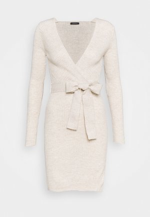 Gebreide jurk - beige