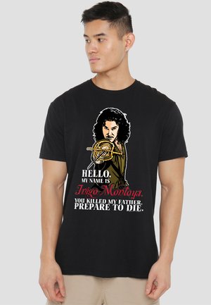 PRINCESS BRIDE HELLO - Print T-shirt - black