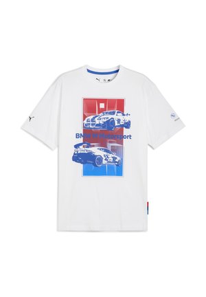 BMW MOTORSPORT BLOCK - Print T-shirt - white