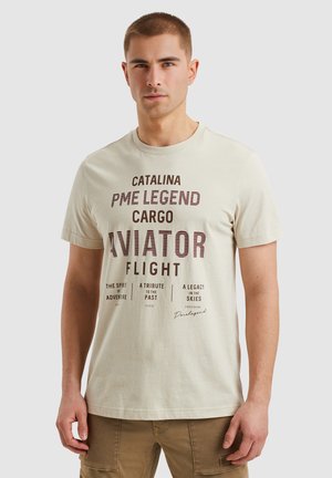 ARTWORK  - Print T-shirt - beige