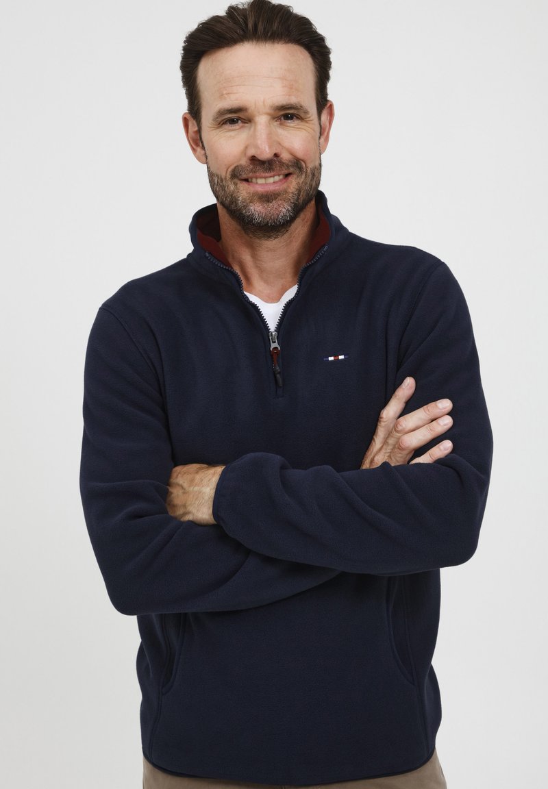 FQ1924 FQBRODER - Flīsa džemperis - navy blazer