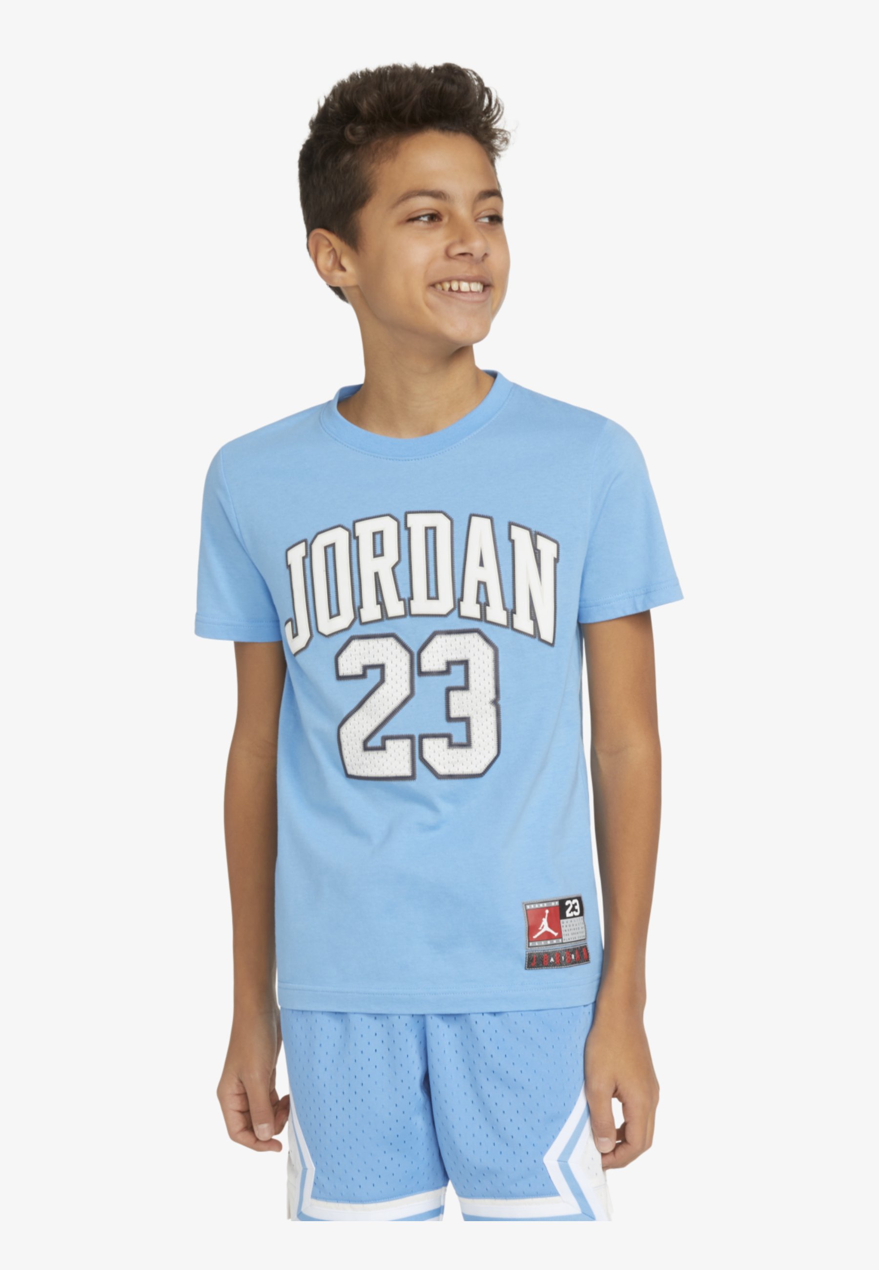 university blue jordan shirts