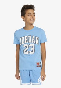 Jordan - PRACTICE FLIGHT TEE UNISEX - Marškinėliai su spaudiniu - university blue Miniatiūros vaizdas 1