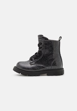 Bottines à lacets - dark silver