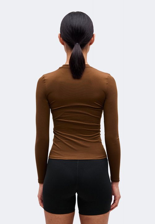 Nike ONE - Long-sleeved top - cacao wow/white — photo 3