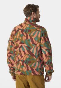 Helly Hansen PANORAMA PRINTED PILE SNAP - Giacca in pile - iron oxide jpb aop
