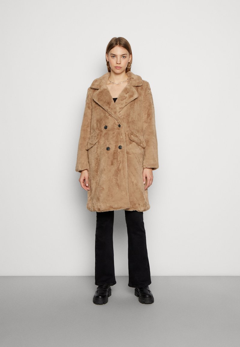 Vero Moda VMSUIELLY LONG COAT Winter coat silver mink/beige