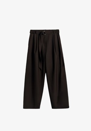 BHOEM, BELTED TAILORED - Bukser - chocolate brown