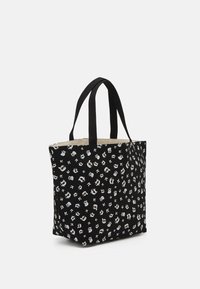 KARL LAGERFELD IKON ALL-OVER PRINT REVERSIBLE - Geantă de pânză - black/natural