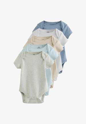 Next, SHORT SLEEVE BABY BODYSUITS 5 PACK - Body - grey blue neutral