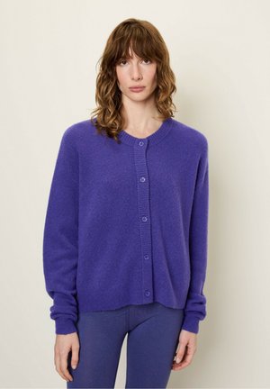 ROUND COLLAR LONG-SLEEVES BOWL  - Cardigan - violet chine