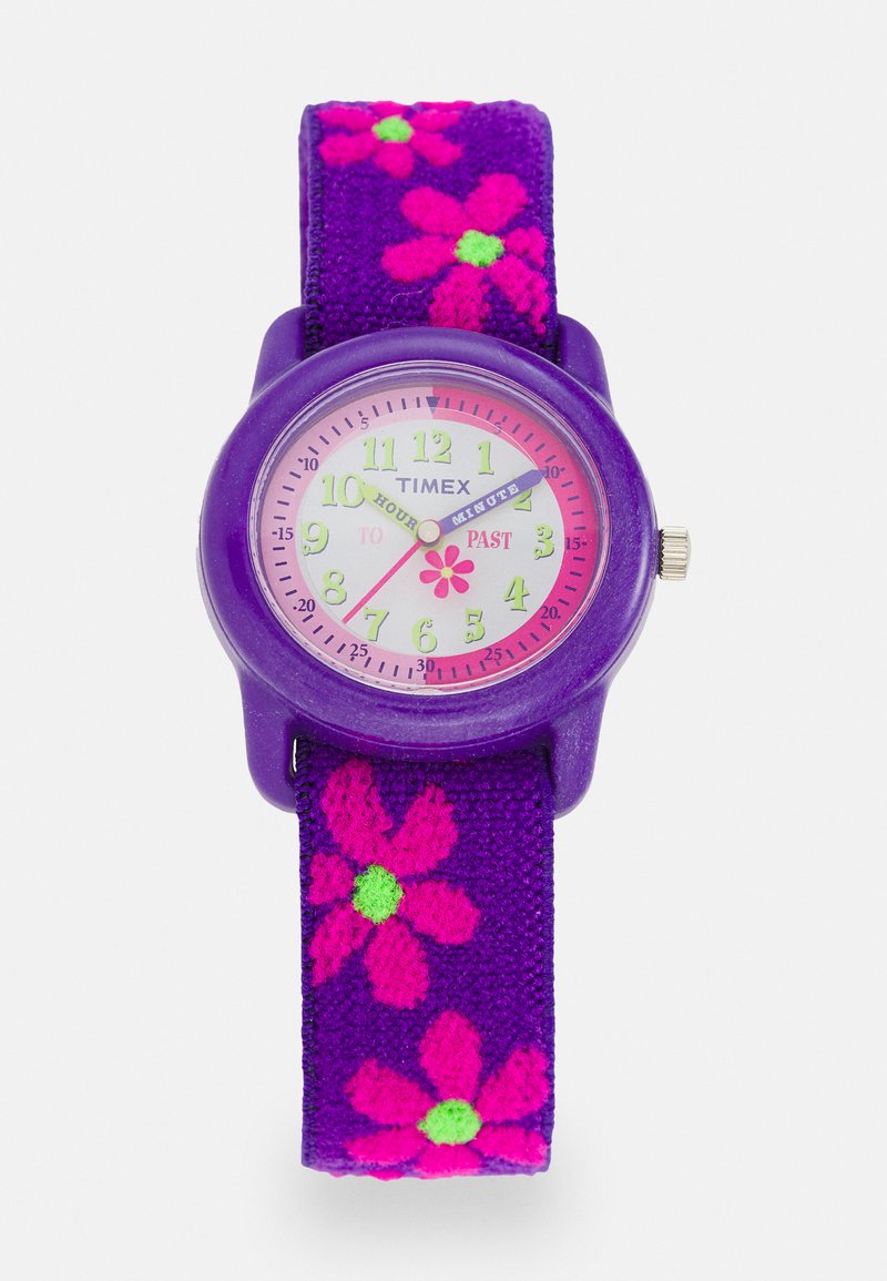 Timex KIDZ TIME TEACHER FLOWERS UNISEX - Laikrodis - purple