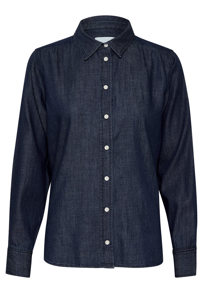 Part Two Overhemdblouse donkerblauw denim