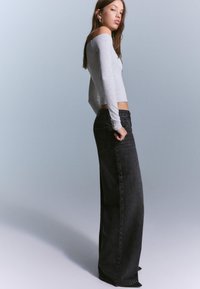 Bershka HALTER NECK - Longsleeve - dark grey