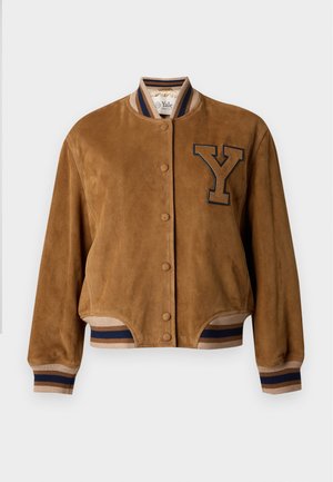 GANT, YALE VARSITY - Veste en cuir - roasted walnut