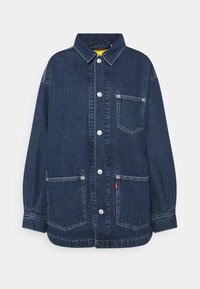 QUILTED CHORE COAT - Casaco de ganga - blue eye trucker