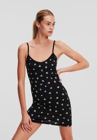 KARL LAGERFELD IKON SLIP - Naktiniai marškinėliai - ikonik kl aop black