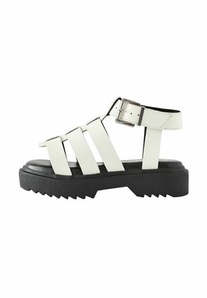 Next CHUNKY GLADIATOR - REGULAR FIT - Riemensandalette - white