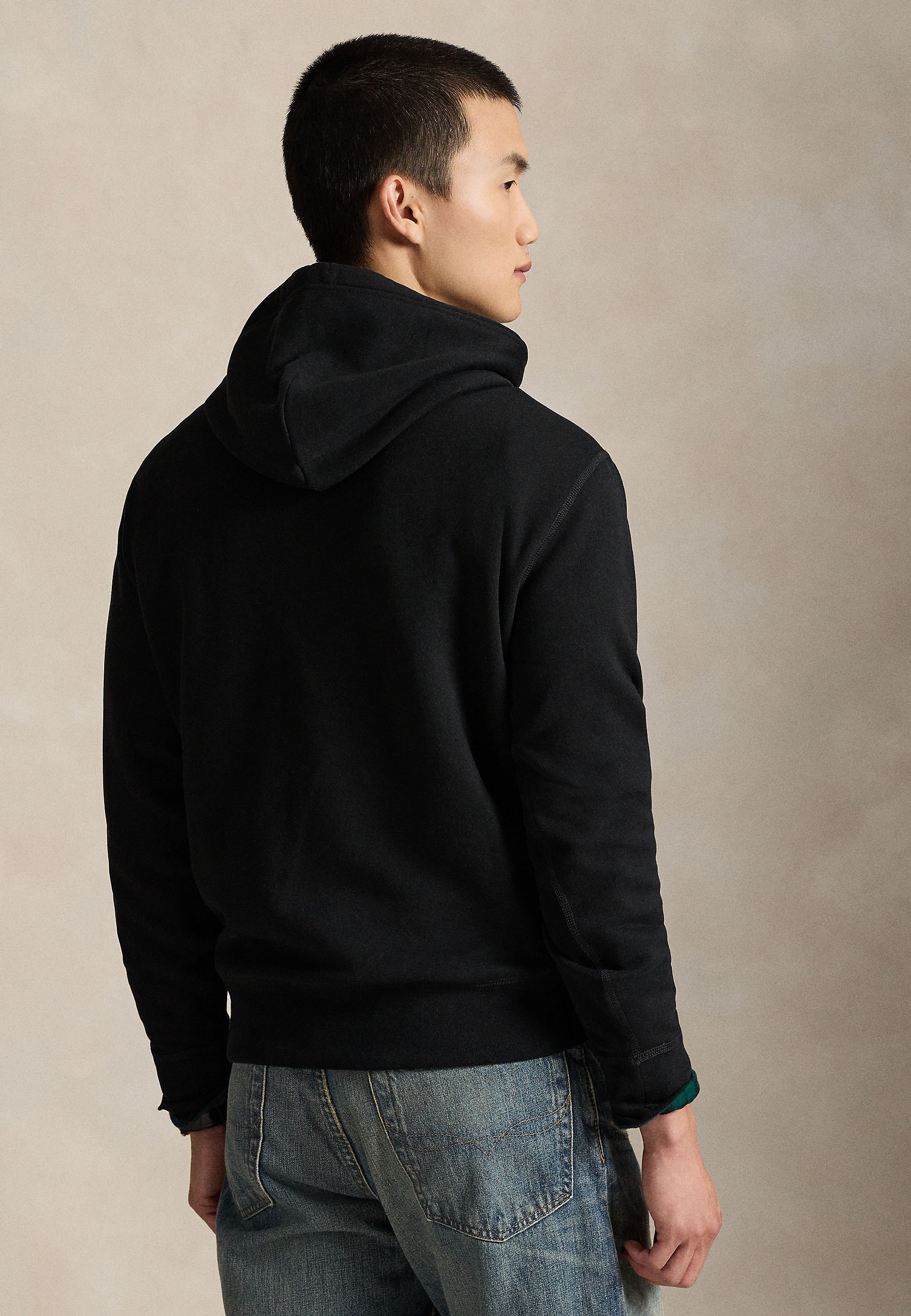 Polo Ralph Lauren THE RL FLEECE HOODIE - Hoodie - black/zwart Polo Ralph Lauren THE RL FLEECE HOODIE - Hoodie - black/zwart