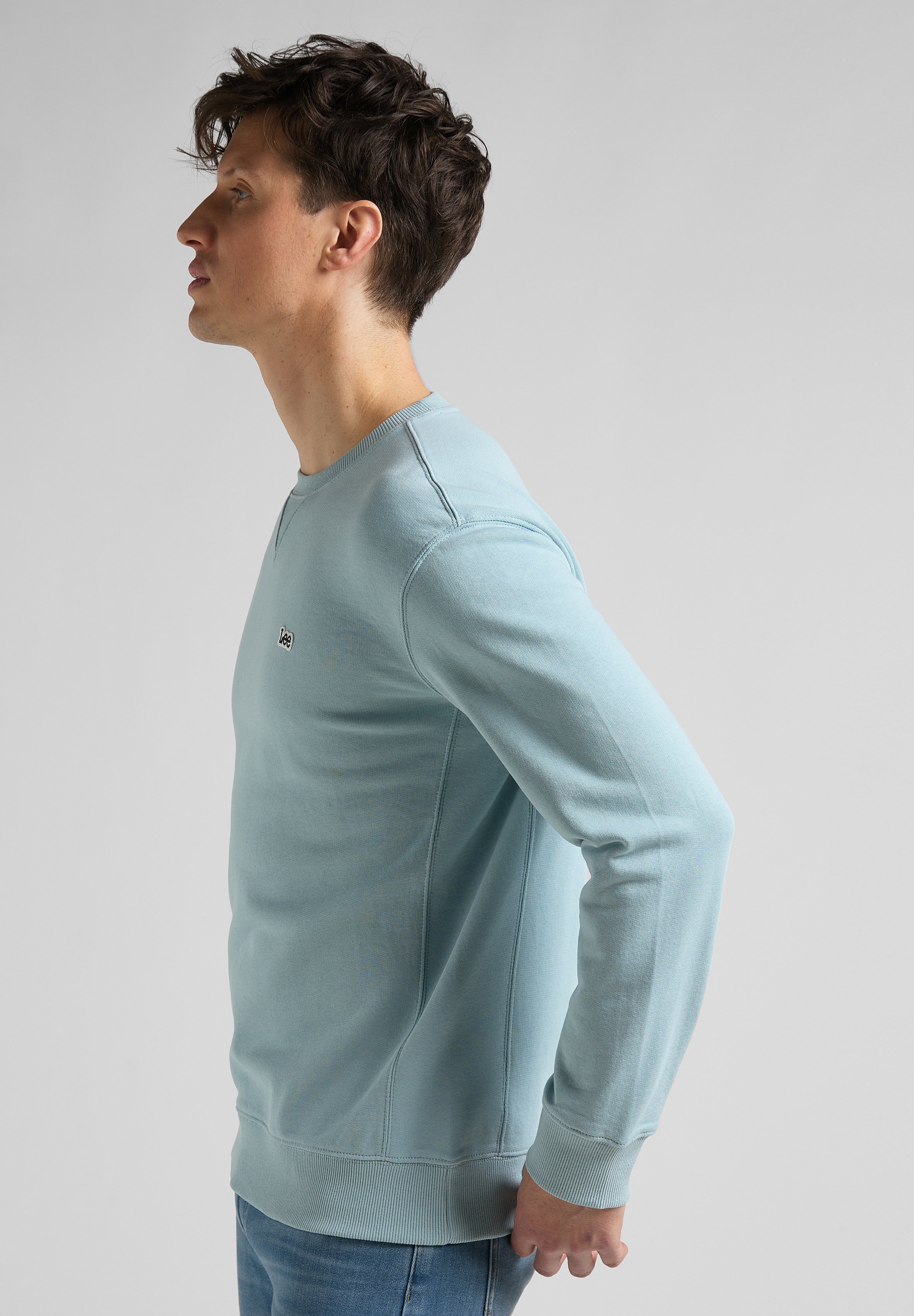 Lee PLAIN CREW - Sweatshirt - ice blue 