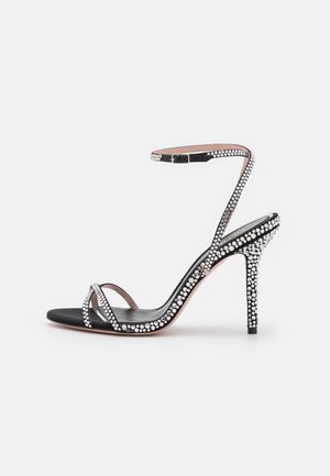 Sandales à Talons Aiguilles CASADEI - Taille 41 (EU) / 8.5 (US) - Noir Cuir - Talon Très Haut (>10 Cm) - Neuf Avec Emballage