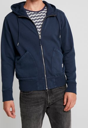 Felpa con zip - dark blue